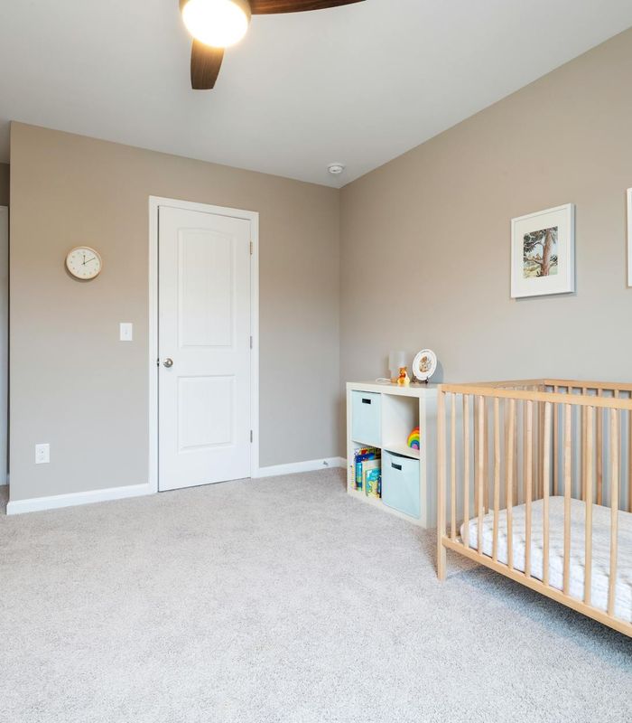 Modern organized living space with smart storage systems